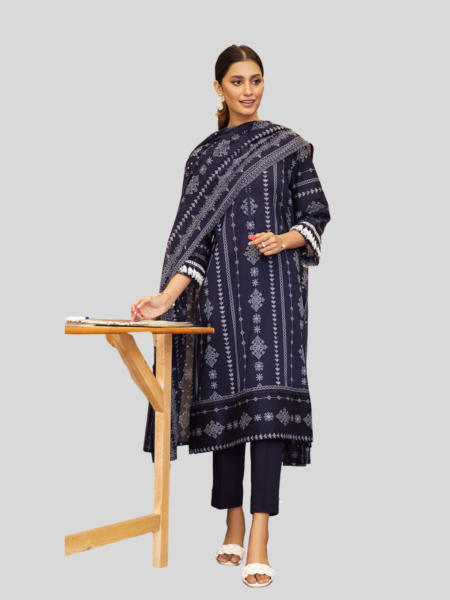 Nishat 3-PC Printed Unstitched Lawn Suit