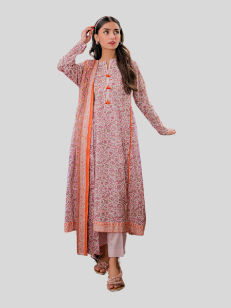 Nishat 3-PC Printed Unstitched Lawn Suit