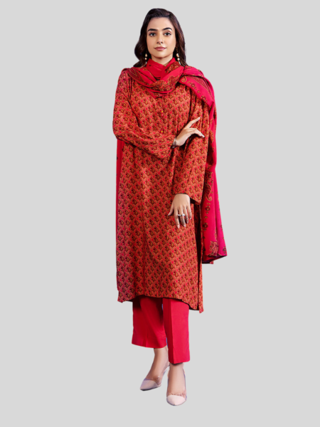Nishat 3-PC Printed Unstitched Lawn Suit