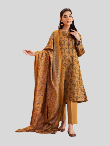 Nishat 3-PC Printed Unstitched Lawn Suit