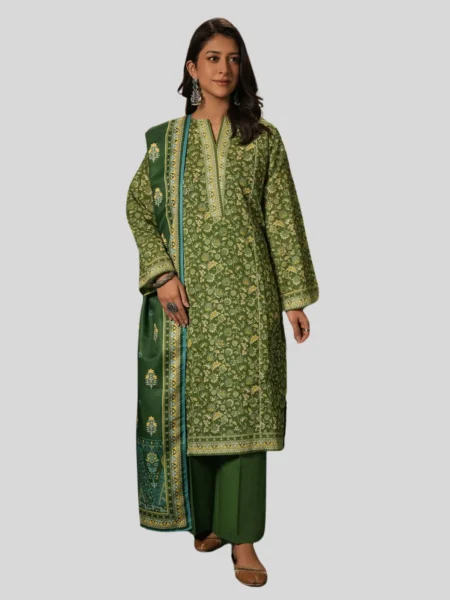 Zellbury 3-Pc Winter Unstitched Khaddar Suit