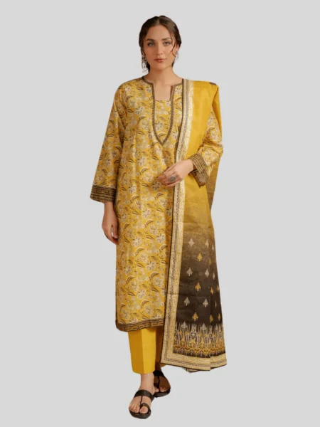 Zellbury 2-Pc Winter Unstitched Khaddar Suit