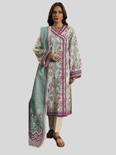 Zellbury 2-Pc Winter Unstitched Khaddar Suit