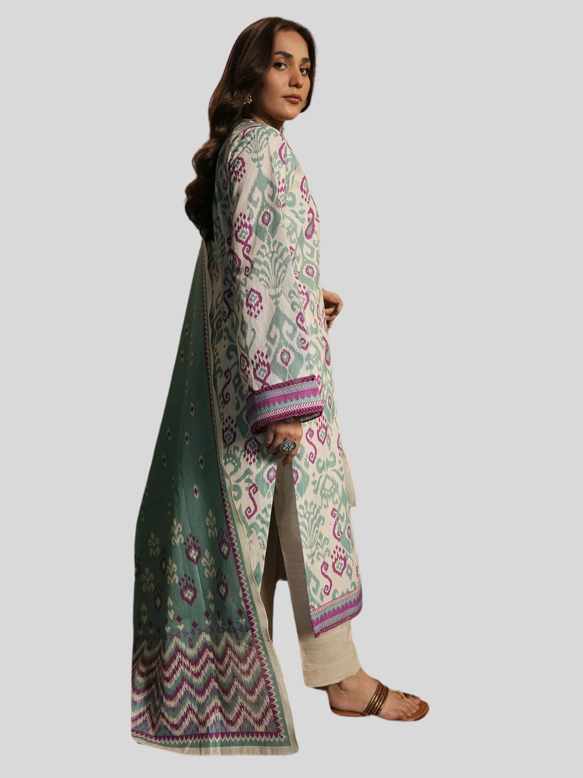 Zellbury 2-Pc Winter Unstitched Khaddar Suit - Image 2