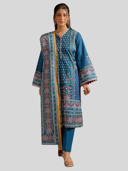 Zellbury 3-Pc Winter Unstitched Khaddar Suit