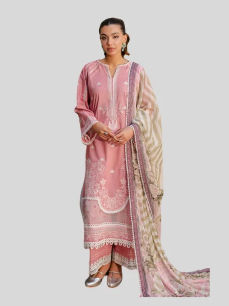 Zellbury 3-PC Cotton Unstitched Chikankari Suit