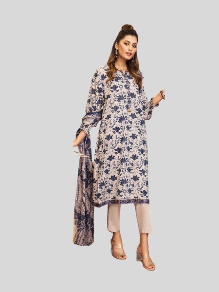 Nishat 3-PC Printed Unstitched Lawn Suit