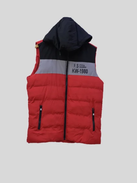 Men's Sleeveless Hooded Jacket