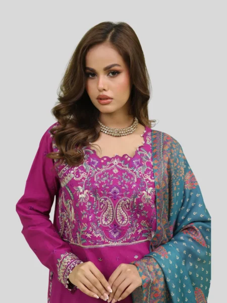 Zellbury 3-PC Digital Printed Unstitched Lawn Suit