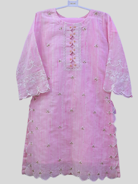 Girl's Embraided 3-Pc Stitched Suit