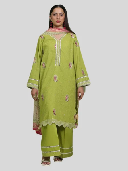 Zellbury 3-PC Digital Printed Unstitched Lawn Suit
