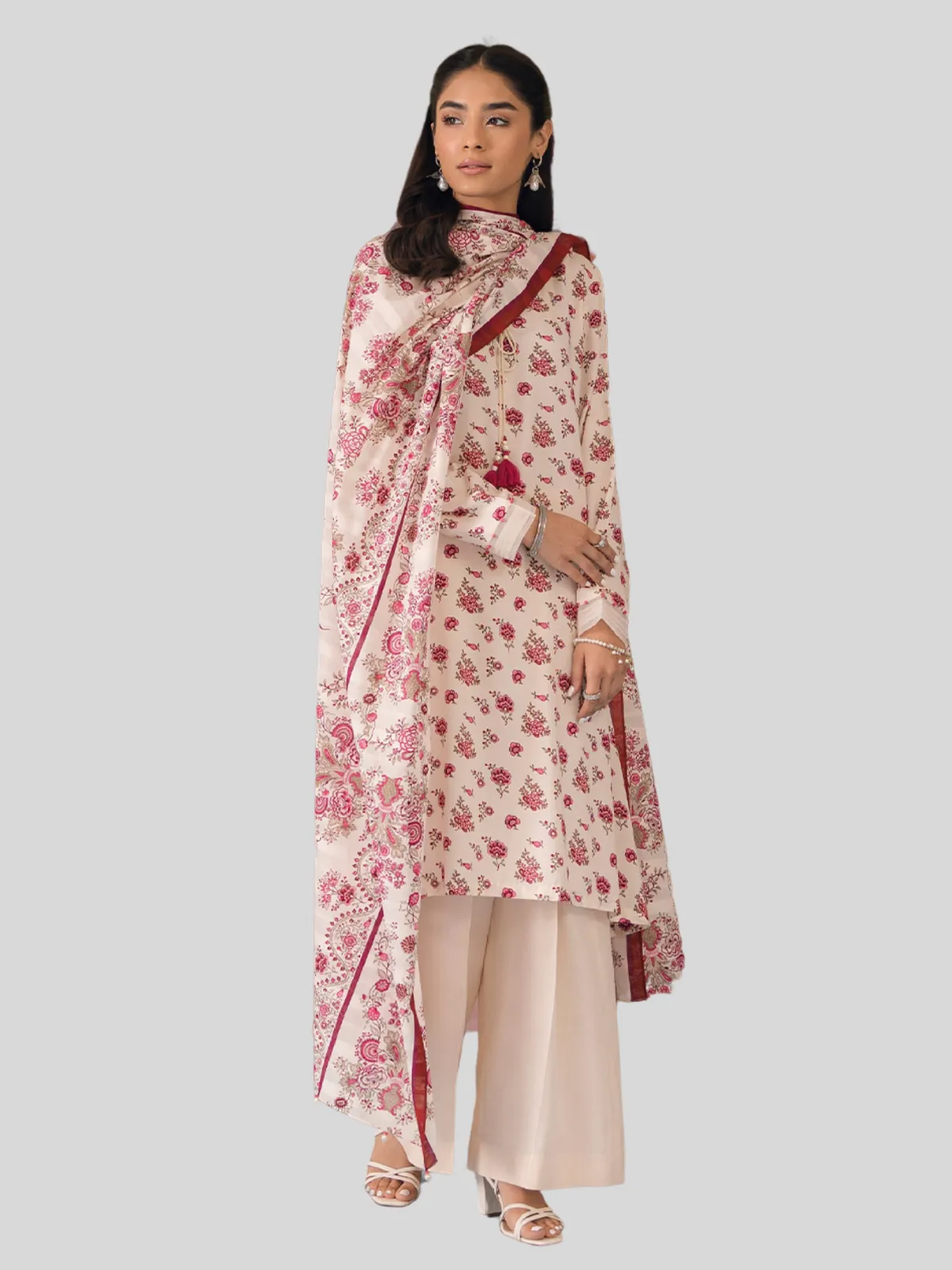 Nishat 3-PC Printed Unstitched Lawn Suit