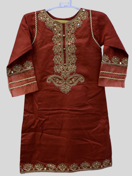 Girl's Embraided 3-Pc Stitched Suit