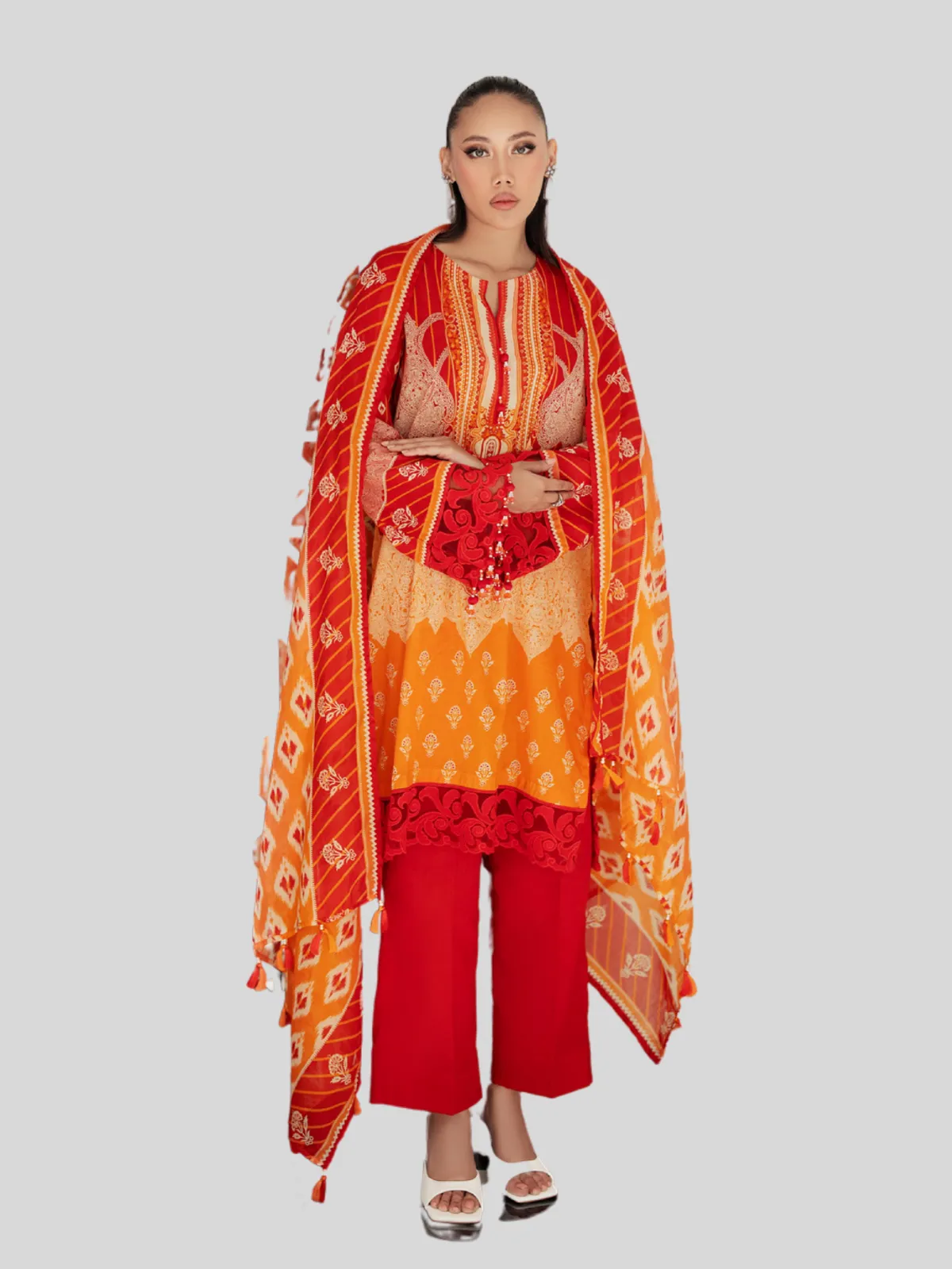 Gul Ahmed Unstitched 3-Pc Lawn Collection - Image 2