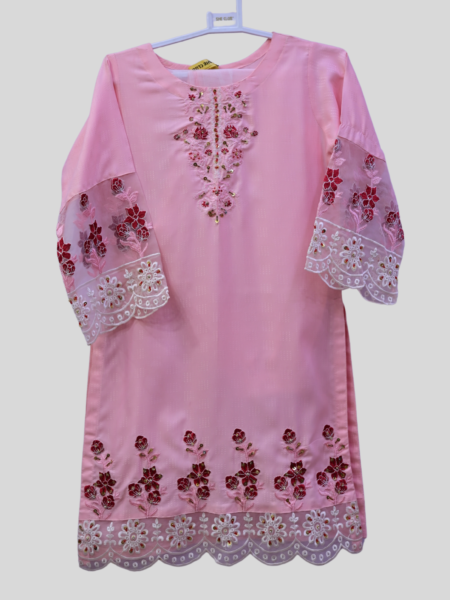 Girl's Embraided 3-Pc Stitched Suit