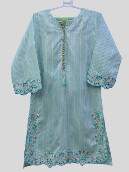 Girl's Embraided 3-Pc Stitched Suit