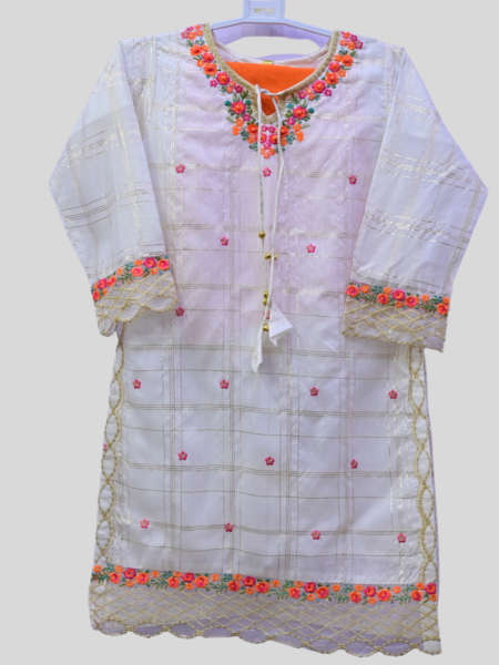 Girl's Embraided 3-Pc Stitched Suit