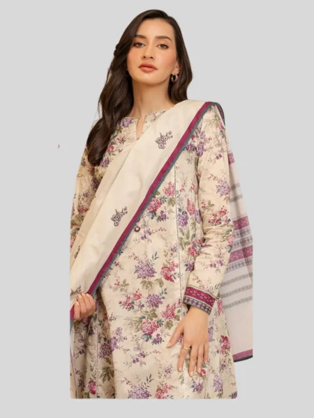Zellbury 3-PC Digital Printed Unstitched Lawn Suit