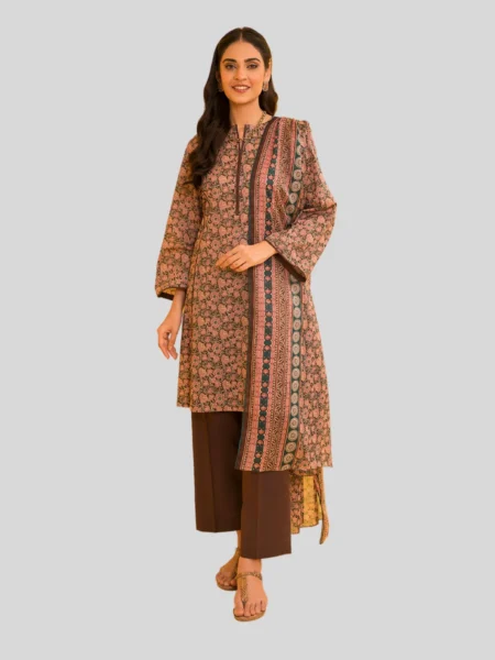 Nishat 3-PC Printed Unstitched Lawn Suit