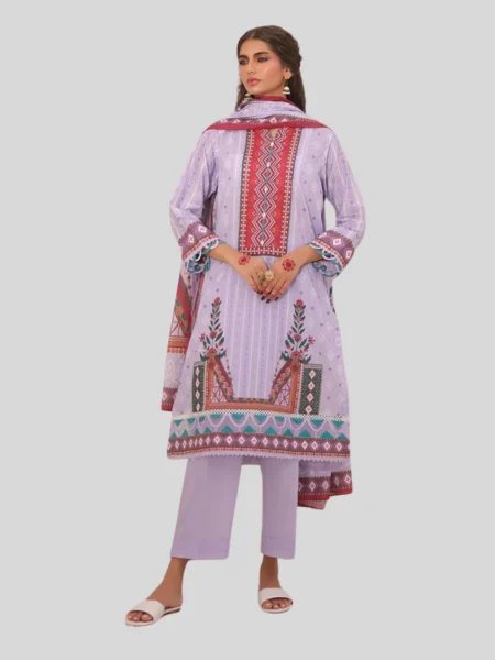 Zellbury 3-PC Digital Printed Unstitched Lawn Suit