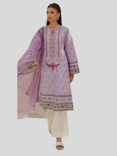 Zellbury 2-PC Digital Printed Unstitched Lawn Suit