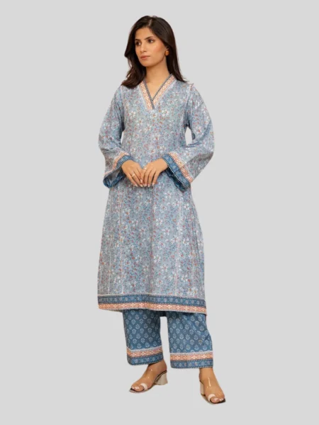 Zellbury 2-PC Digital Printed Unstitched Lawn Suit
