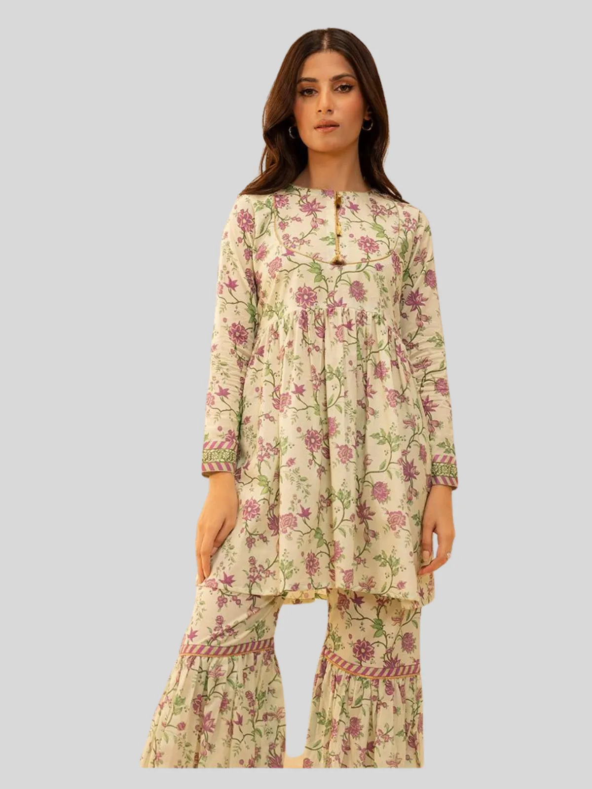 Zellbury 2-PC Digital Printed Unstitched Lawn Suit