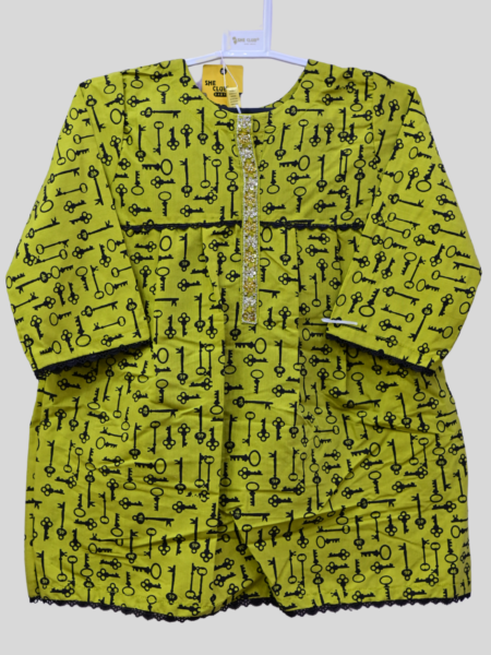 Girl's Embraided 3-Pc Stitched Suit