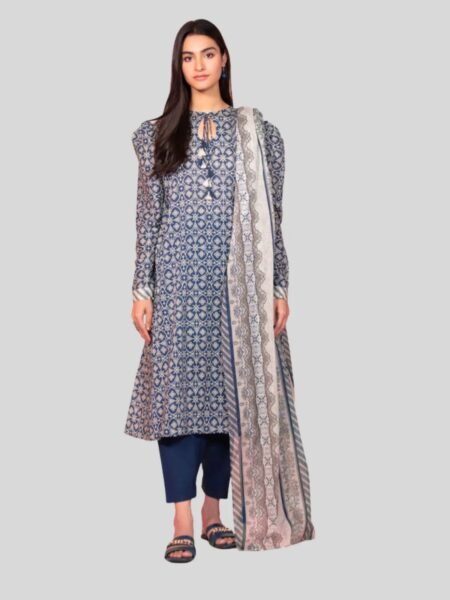 Sapphire 3-PC Printed Unstitched Lawn Suit