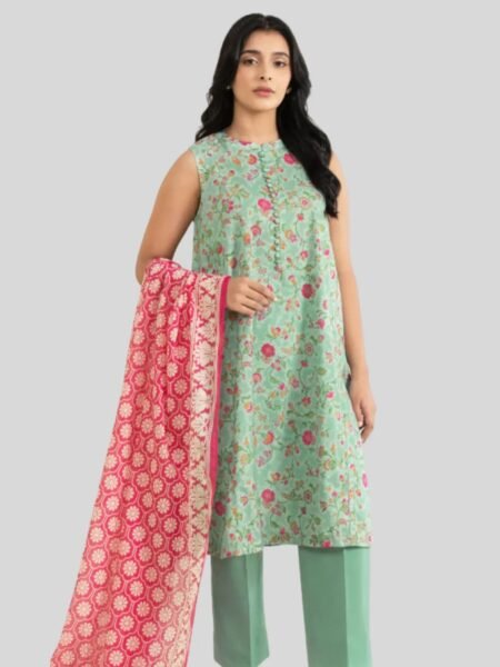 Sapphire 3-PC Printed Unstitched Lawn Suit