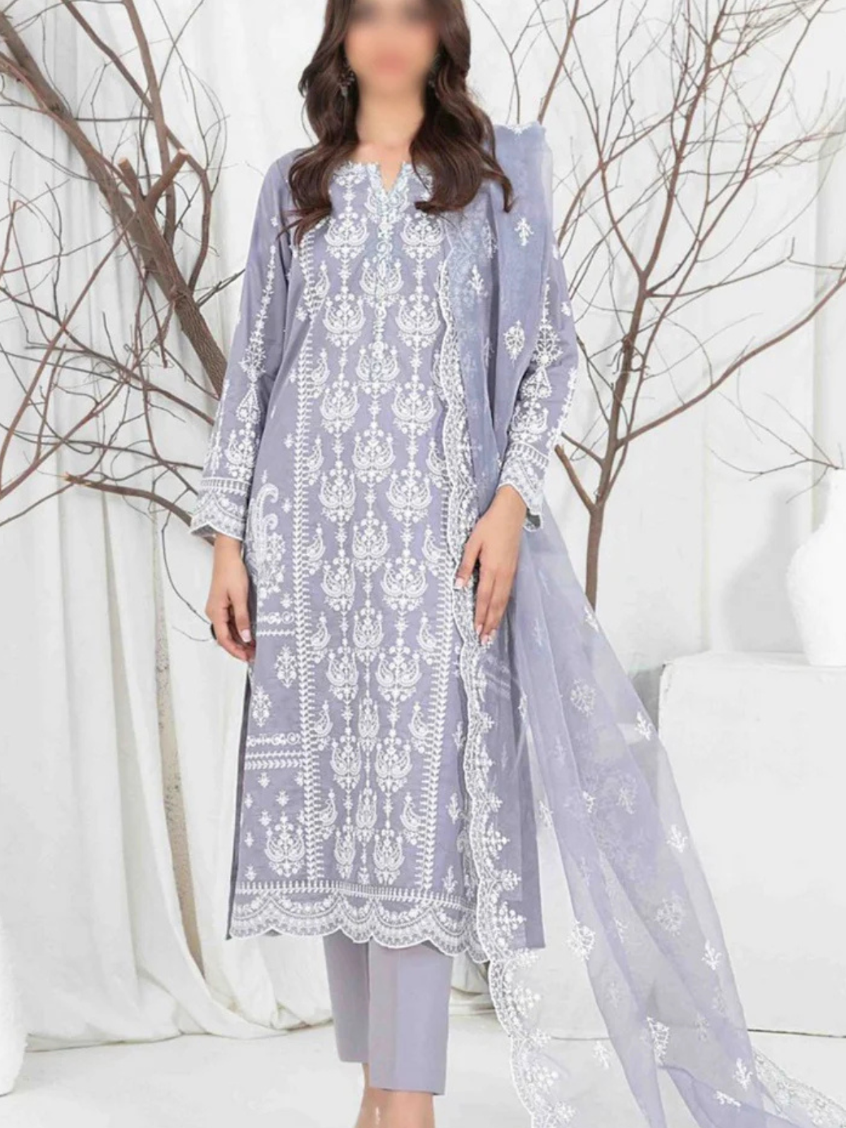Aeni By Tawakkal Unstitched 3 Piece Fancy Embroidered Lawn Collection - Image 2