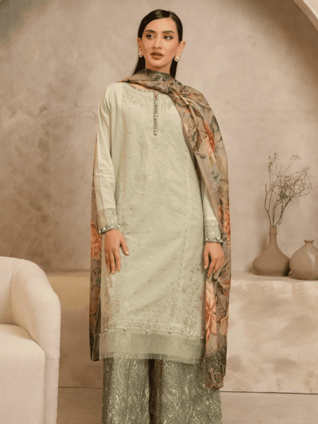 Zellbury 3-PC Digital Printed, Vol 4, Unstitched Lawn Suit, Last and Limited Stock