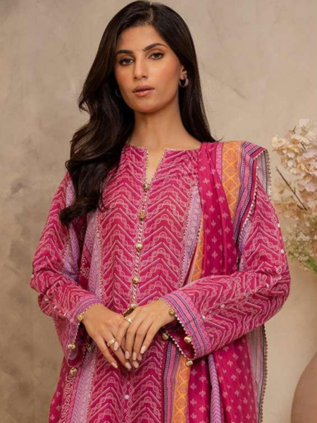 Zellbury 3-PC Digital Printed Unstitched Lawn Suit