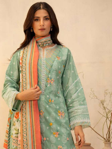 Zellbury 3-PC Digital Printed Unstitched Lawn Suit