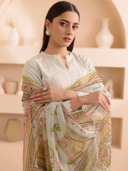 Zellbury 3-PC Digital Printed Unstitched Lawn Suit