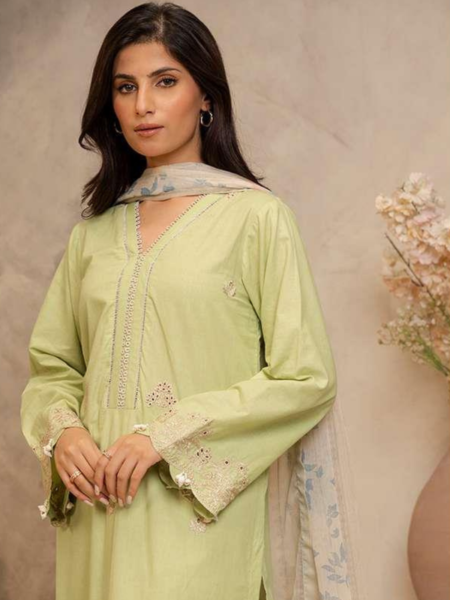 Zellbury 3-PC Digital Printed Unstitched Lawn Suit