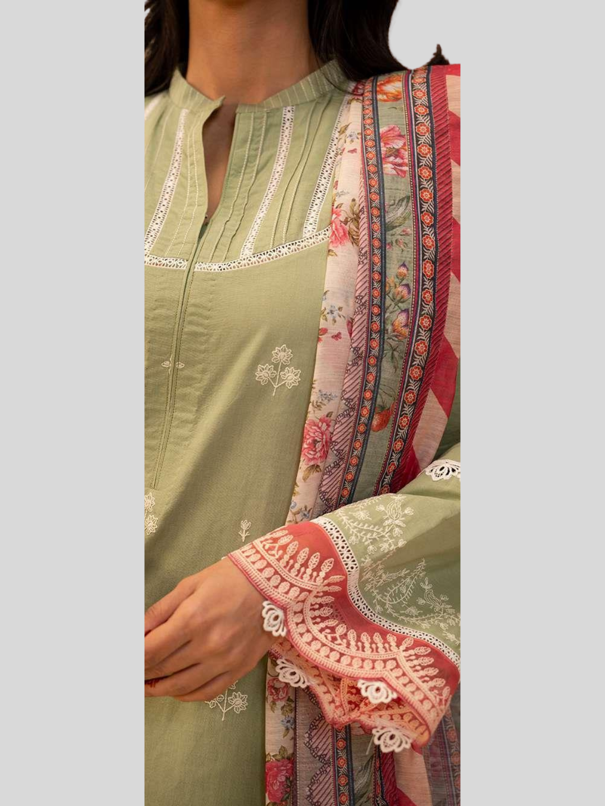 Zellbury 3-PC Digital Printed Unstitched Lawn Suit - Image 2