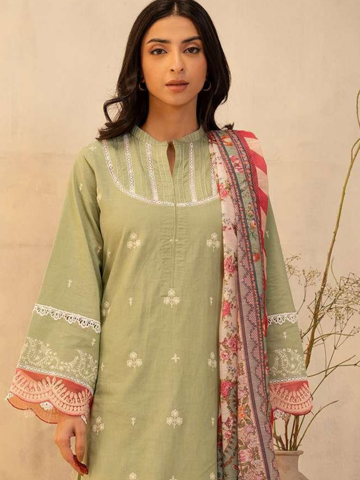 Zellbury 3-PC Digital Printed Unstitched Lawn Suit