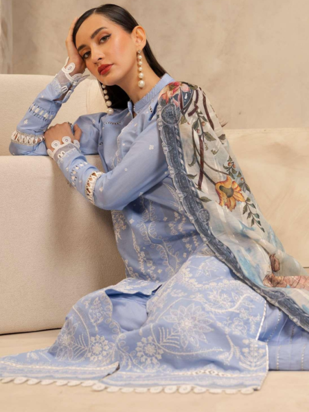Zellbury 3-PC Digital Printed Unstitched Lawn Suit