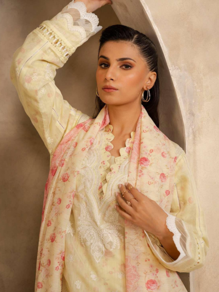 Zellbury 3-PC Digital Printed Unstitched Lawn Suit