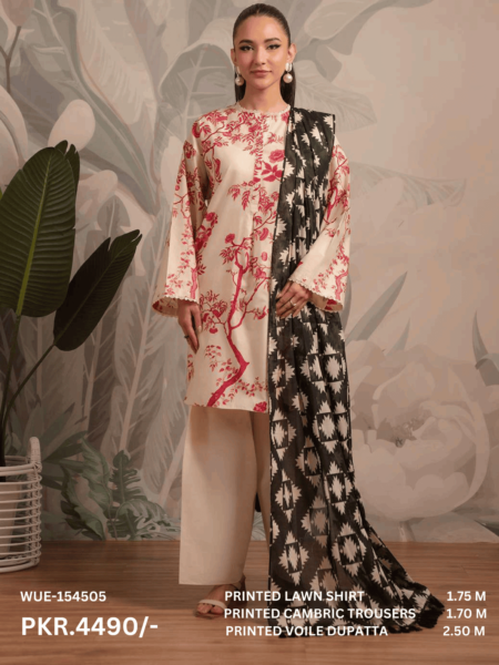 BEYOND EAST 🌙EID COLLECTION (Eid sy pehly Eid) Beyond East (Beena) Vol.1 Printed Unstitched 3-PC Lawn Suit (LIMITED OFFER)