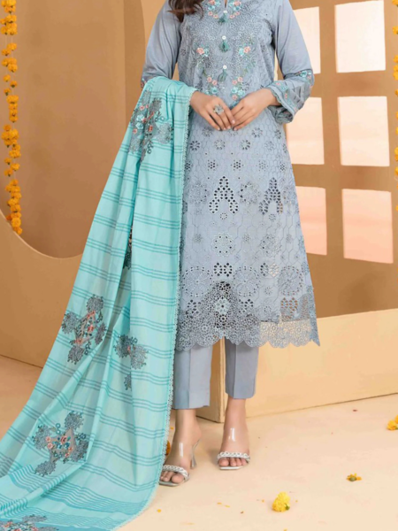 Zala By Tawakkal Unstitched 3 Piece Fancy Embroidered Lawn Collection
