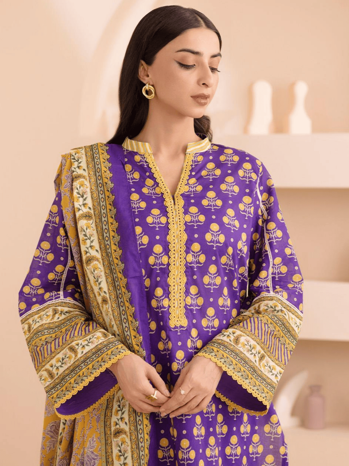 Zellbury 3-PC Digital Printed, Vol 4, Unstitched Lawn Suit, Last and Limited Stock