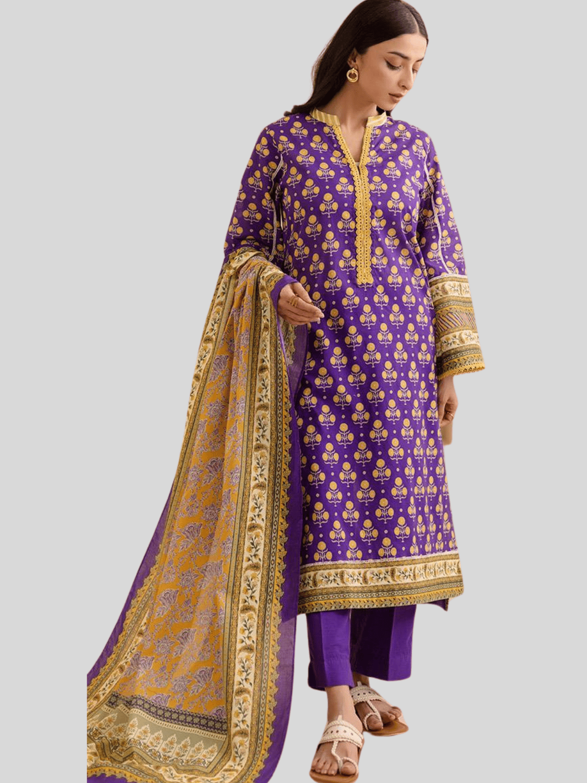Zellbury 3-PC Digital Printed, Vol 4, Unstitched Lawn Suit, Last and Limited Stock - Image 2