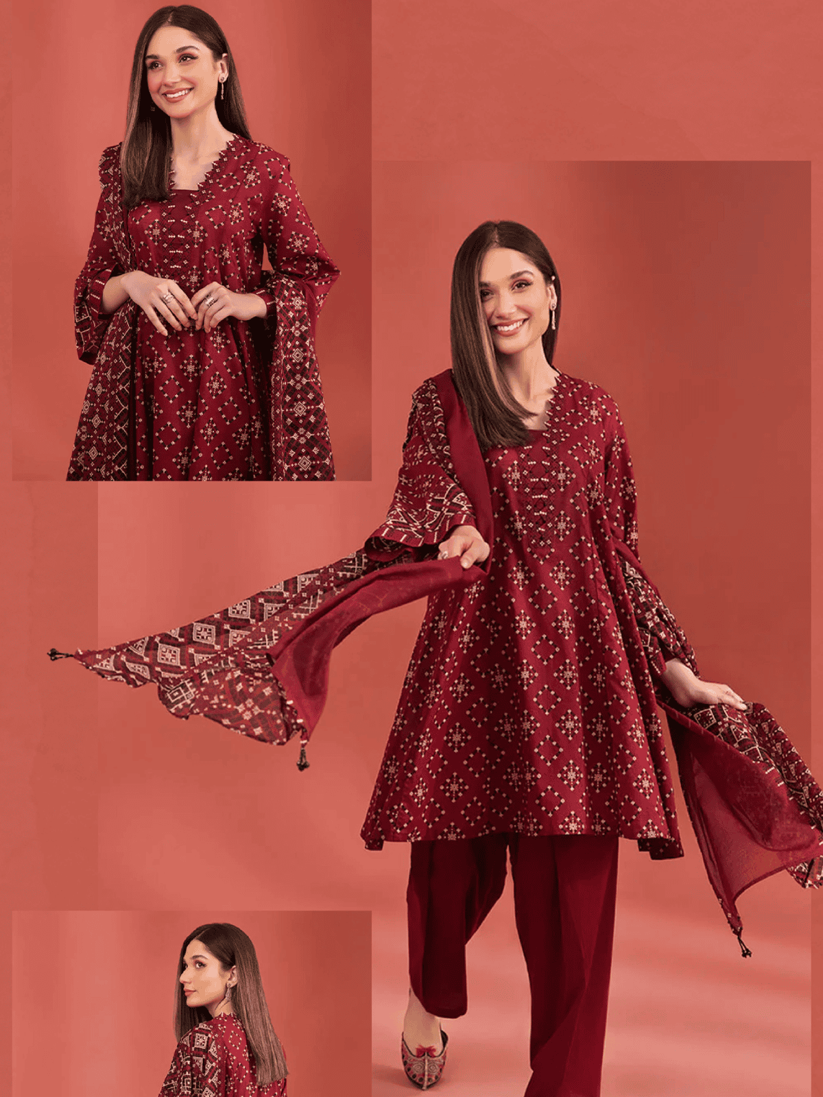 NISHAT 🌙EID COLLECTION (Eid sy pehly Eid) Nishat Vol.5 Printed Unstitched 3-PC Lawn Suit (LIMITED OFFER) - Image 2