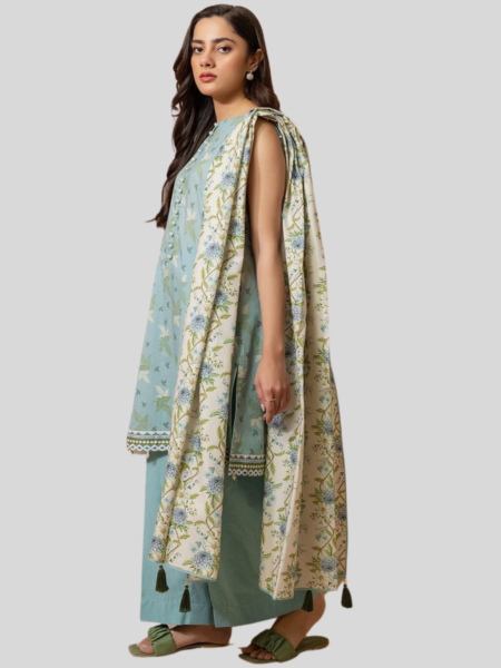 Zellbury 2-PC Digital Printed, Vol 4, Unstitched Lawn Suit, Last and Limited Stock