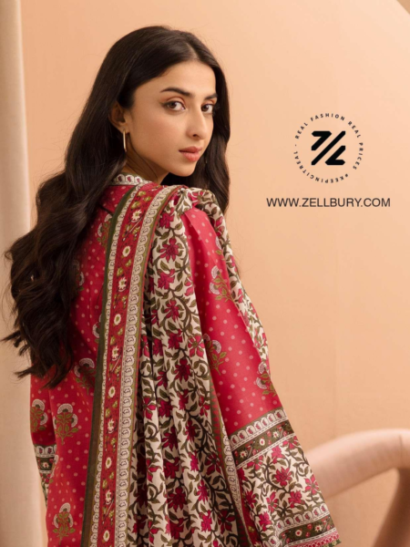 Zellbury 2-PC Digital Printed Unstitched Lawn Suit