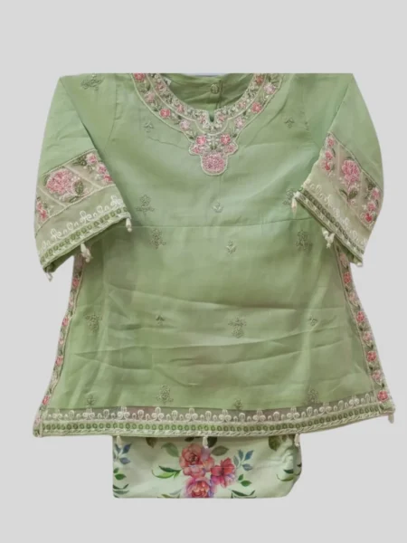 Baby's 2-Pc Emb Suit