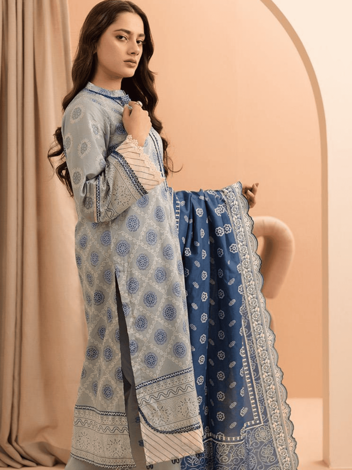 Zellbury 3-PC Digital Printed, Vol 4, Unstitched Lawn Suit, Last and Limited Stock