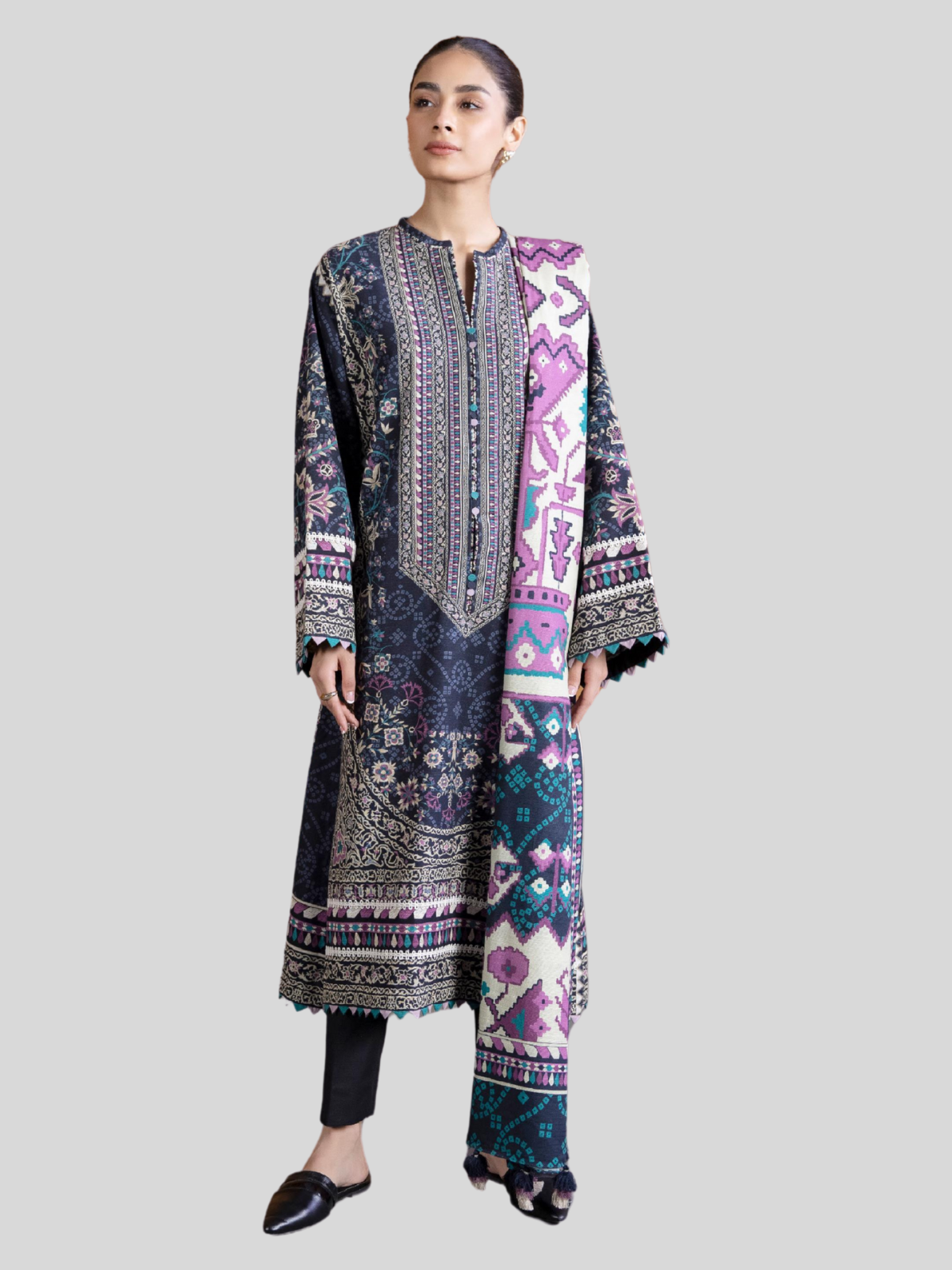 Sapphire Vol 3 Printed Unstitched 3-PC Lawn Suit